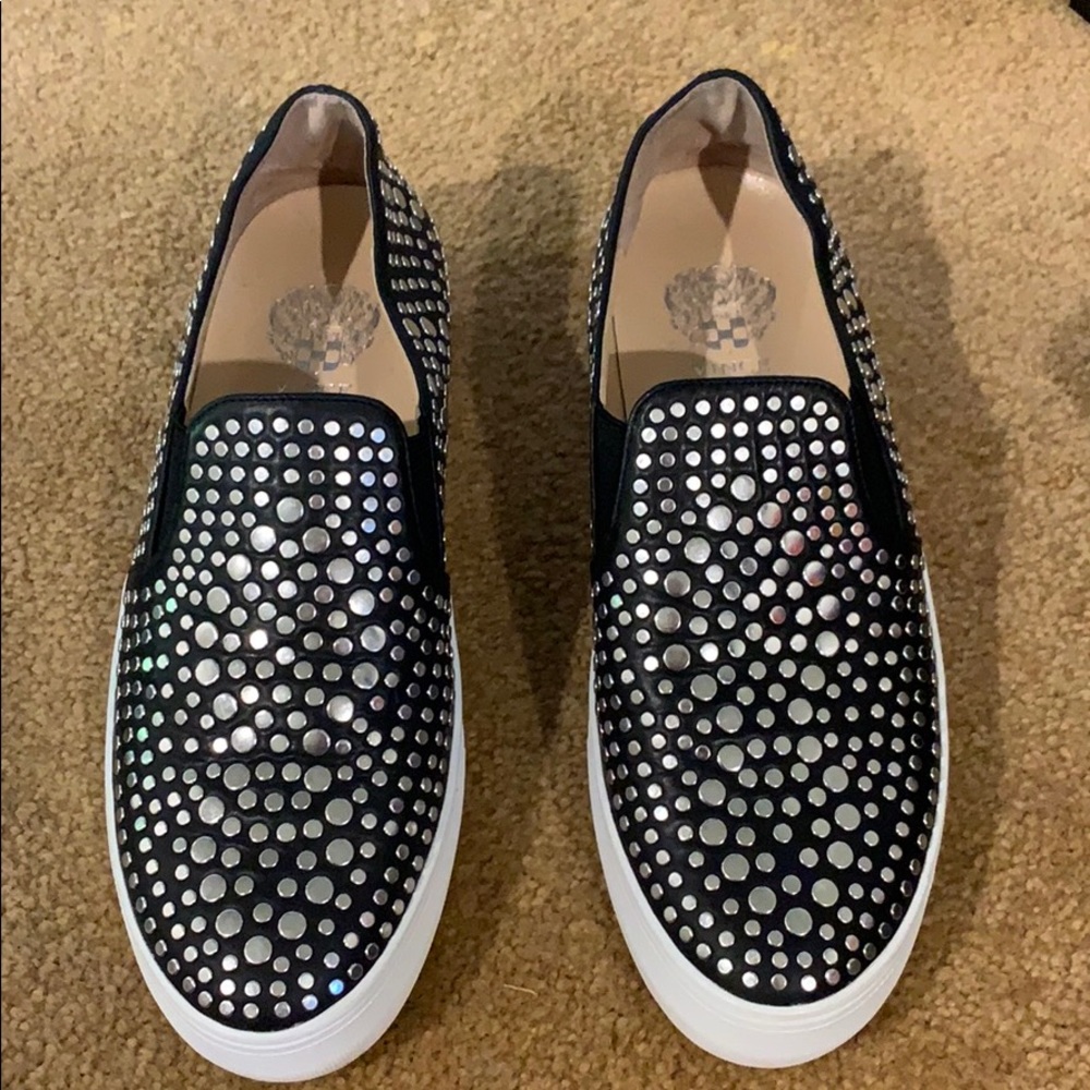 Vince Camuto Studded Black Sneakers